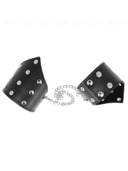 KINK MUNEQUERAS ESTILO PUNTIAGUDO NEGRO CON CADENA AJUSTABLE 17 23 CM X 85 CM