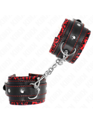 KINK MUNEQUERAS FORRADAS ROJO NEGRO AJUSTABLE 17 29 CM X 6 CM