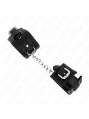 KINK MUNEQUERAS NEGRO CON HEBILLA DE DIAMANTES DE IMITACION AJUSTABLE 25 32 CM X 55 CM