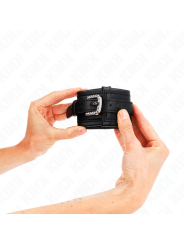 KINK MUNEQUERAS NEGRO CON HEBILLA DE DIAMANTES DE IMITACION AJUSTABLE 25 32 CM X 55 CM