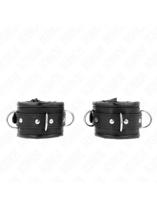 KINK MUNEQUERAS ESTILO HEAVY FORRO NEGRO AJUSTABLE 20 30 CM X 6 CM