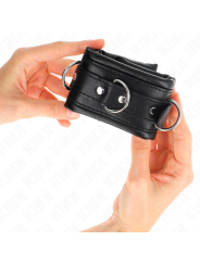 KINK MUNEQUERAS ESTILO HEAVY FORRO NEGRO AJUSTABLE 20 30 CM X 6 CM