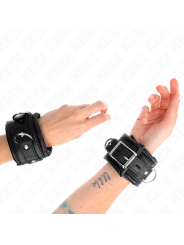 KINK MUNEQUERAS ESTILO HEAVY FORRO NEGRO AJUSTABLE 20 30 CM X 6 CM