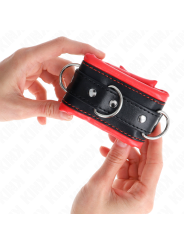 KINK MUNEQUERAS ESTILO HEAVY FORRO ROJO AJUSTABLE 20 30 CM X 6 CM