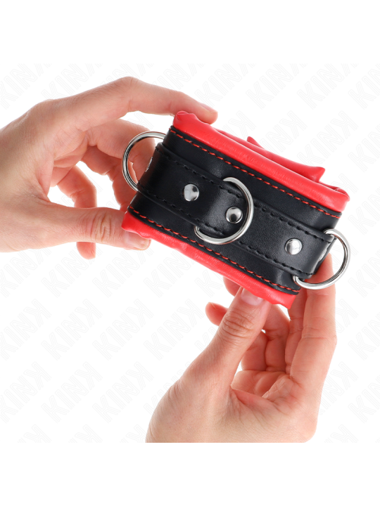 KINK MUNEQUERAS ESTILO HEAVY FORRO ROJO AJUSTABLE 20 30 CM X 6 CM