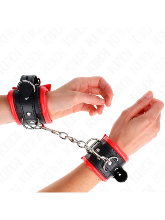 KINK MUNEQUERAS ESTILO HEAVY FORRO ROJO AJUSTABLE 20 30 CM X 6 CM