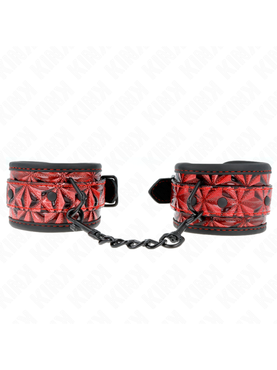 KINK MUNEQUERAS CON PATRON DE DIAMANTES ROJO OSCURO AJUSTABLE 17 26 CM X 55 CM