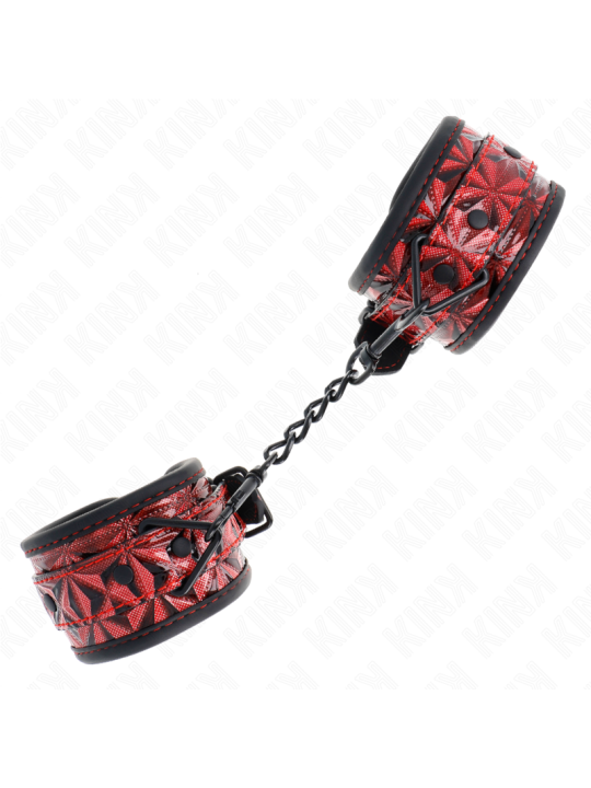 KINK MUNEQUERAS CON PATRON DE DIAMANTES ROJO OSCURO AJUSTABLE 17 26 CM X 55 CM
