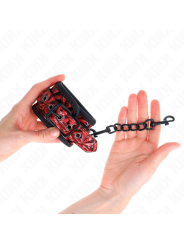 KINK MUNEQUERAS CON PATRON DE DIAMANTES ROJO OSCURO AJUSTABLE 17 26 CM X 55 CM