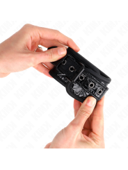 KINK MUNEQUERAS CON PATRON DE DIAMANTES NEGRO AJUSTABLE 17 26 CM X 55 CM