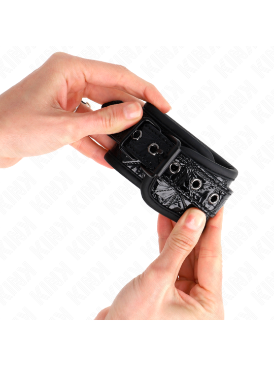 KINK MUNEQUERAS CON PATRON DE DIAMANTES NEGRO AJUSTABLE 17 26 CM X 55 CM