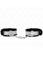 KINK MUNEQUERAS FINAS NEGRO PLATEADO 30 X 4 CM