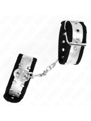 KINK MUNEQUERAS FINAS NEGRO PLATEADO 30 X 4 CM