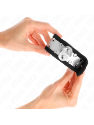 KINK MUNEQUERAS FINAS NEGRO PLATEADO 30 X 4 CM