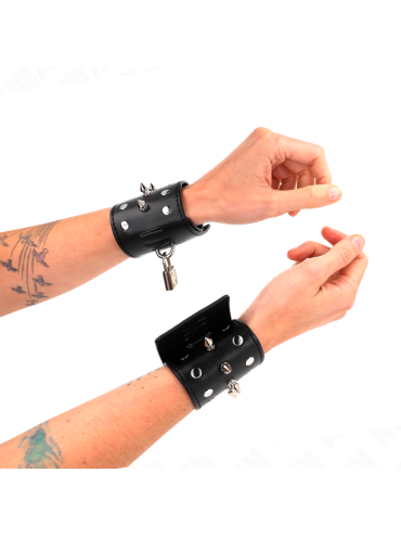 KINK MUNEQUERAS ESTILO PUNK CON PINCHOS 25 X 6 CM