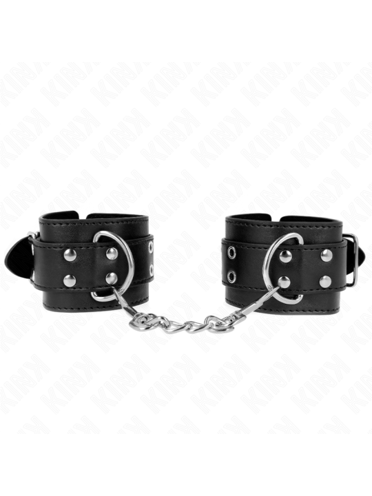 KINK MUNEQUERAS CON DOBLE LINEA DE TACHUELAS NEGRO AUSTABLE 19 26 CM