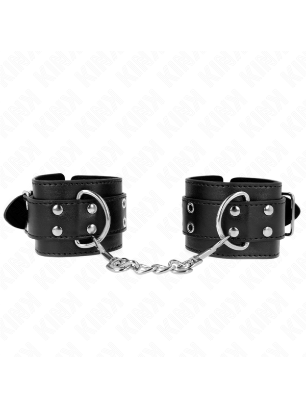 KINK MUNEQUERAS CON DOBLE LINEA DE TACHUELAS NEGRO AUSTABLE 19 26 CM