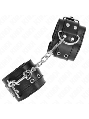 KINK MUNEQUERAS CON DOBLE LINEA DE TACHUELAS NEGRO AUSTABLE 19 26 CM