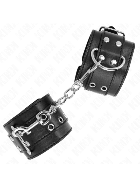 KINK MUNEQUERAS CON DOBLE LINEA DE TACHUELAS NEGRO AUSTABLE 19 26 CM