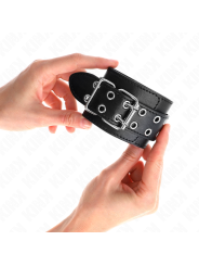 KINK MUNEQUERAS CON DOBLE LINEA DE TACHUELAS NEGRO AUSTABLE 19 26 CM