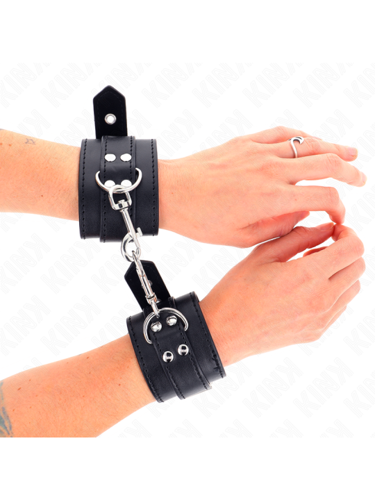 KINK MUNEQUERAS CON TACHUELAS NEGRO 35 X 6 CM