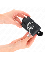 KINK MUNEQUERAS CON TACHUELAS NEGRO 35 X 6 CM