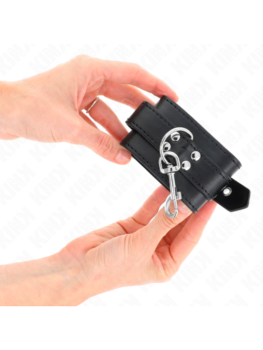 KINK MUNEQUERAS CON TACHUELAS NEGRO 35 X 6 CM