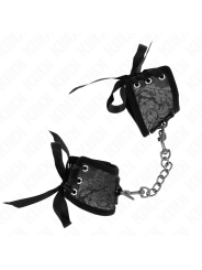 KINK MUNEQUERAS DISENO ESCANDALO NEGRO DETALLE LAZO 245 CM X 65 CM