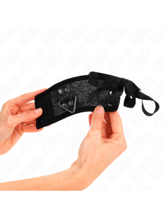 KINK MUNEQUERAS DISENO ESCANDALO NEGRO DETALLE LAZO 245 CM X 65 CM