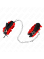 KINK MUNEQUERAS ELASTICAS DE ENCAJE CON DETALLE CORAZON ROJO AJUSTABLE 22 35 CM