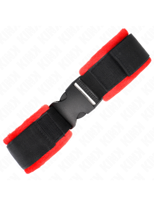 KINK MUNEQUERAS NYLON ROJO NEGRO MODELO 1 AJUSTABLE 25 35 CM X 6 CM