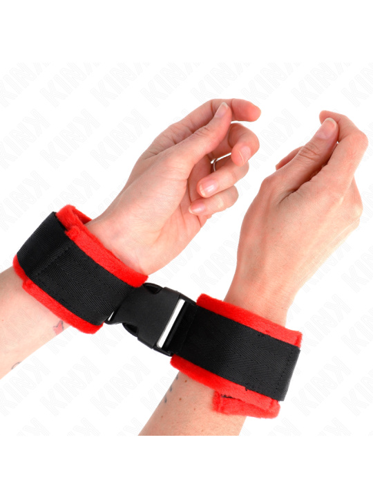 KINK MUNEQUERAS NYLON ROJO NEGRO MODELO 1 AJUSTABLE 25 35 CM X 6 CM