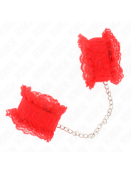 KINK MUNEQUERAS ELASTICAS DE ENCAJE ROJO