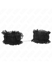 KINK MUNEQUERAS ELASTICAS DE ENCAJE NEGRO