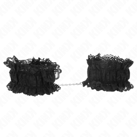KINK MUNEQUERAS ELASTICAS DE ENCAJE NEGRO