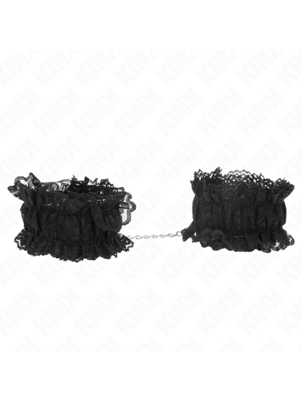 KINK MUNEQUERAS ELASTICAS DE ENCAJE NEGRO
