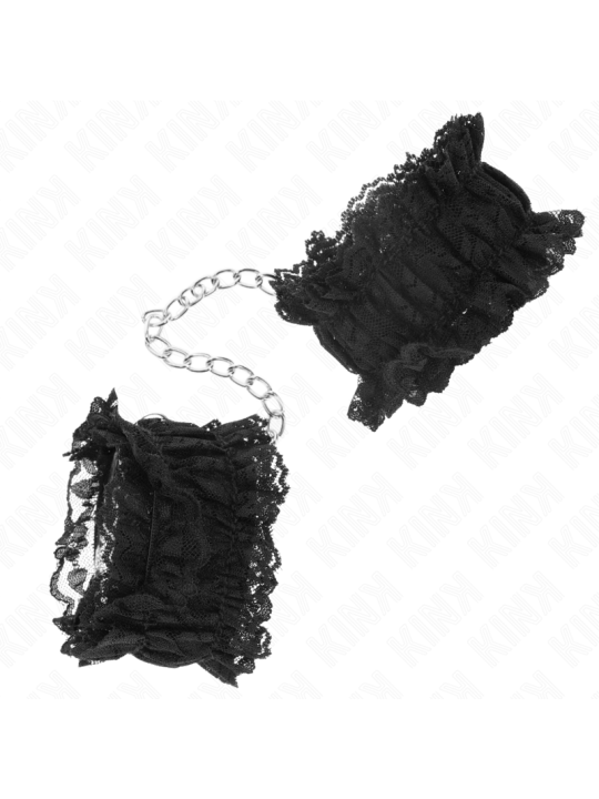 KINK MUNEQUERAS ELASTICAS DE ENCAJE NEGRO