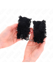 KINK MUNEQUERAS ELASTICAS DE ENCAJE NEGRO