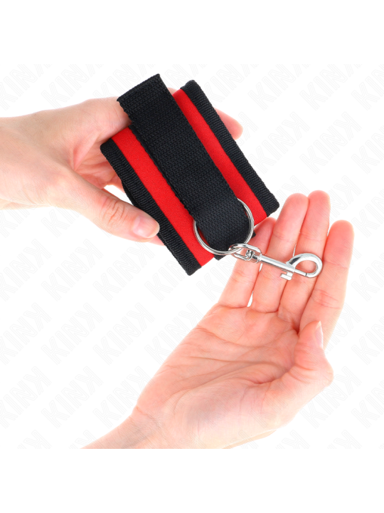 KINK MUNEQUERAS NYLON ROJO NEGRO MODELO 2 AJUSTABLE 18 35 CM X 6 CM