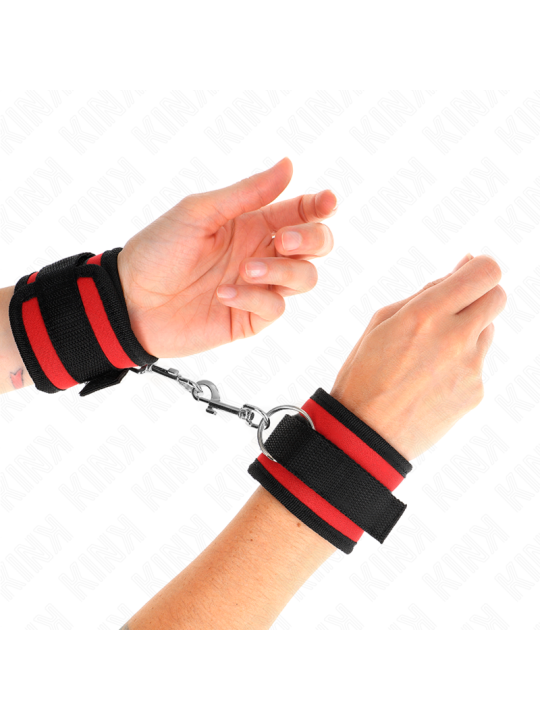 KINK MUNEQUERAS NYLON ROJO NEGRO MODELO 2 AJUSTABLE 18 35 CM X 6 CM