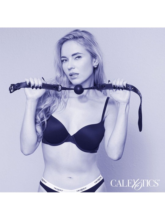 CALEXOTICS NOCTURNAL MORDAZA DE BOLA SILICONA NEGRO