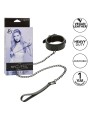 CALEXOTICS NOCTURNAL COLLAR Y CORREA CUERO AJUSTABLE NEGRO