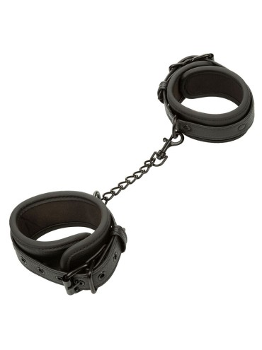 CALEXOTICS NOCTURNAL ESPOSAS DE TOBILLO CUERO AJUSTABLE NEGRO