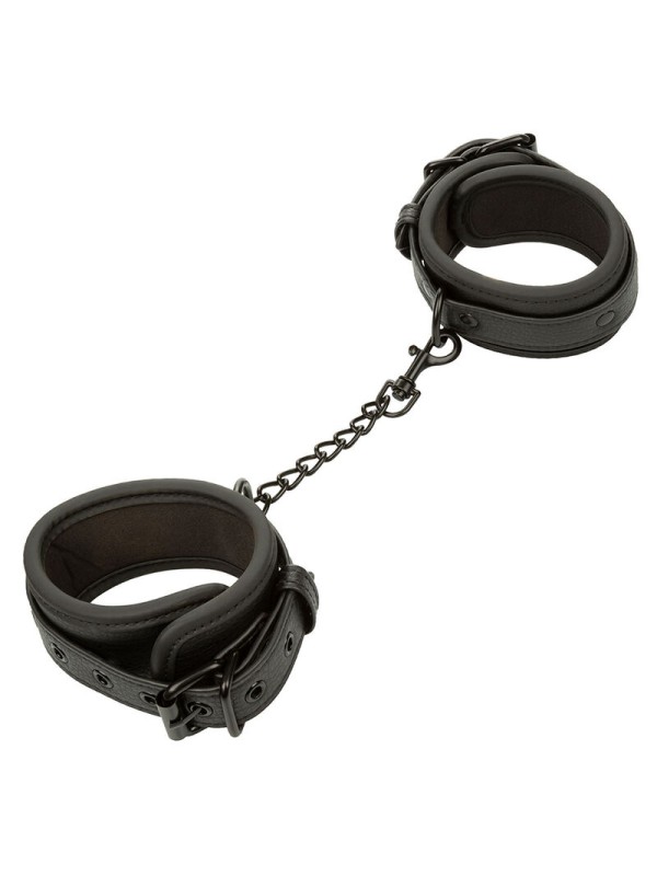 CALEXOTICS NOCTURNAL ESPOSAS DE TOBILLO CUERO AJUSTABLE NEGRO