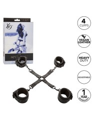 CALEXOTICS NOCTURNAL CONECTOR HOG TIE CUERO AJUSTABLE NEGRO