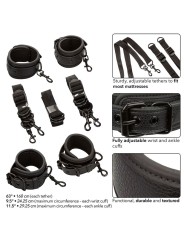 CALEXOTICS NOCTURNAL RESTRICCIONES DE CAMA CUERO AJUSTABLE NEGRO