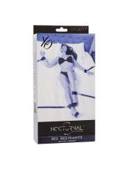 CALEXOTICS NOCTURNAL RESTRICCIONES DE CAMA CUERO AJUSTABLE NEGRO