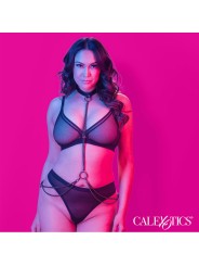 CALEXOTICS EUPHORIA COLLAR HALTER Y CORREA CON CADENA TALLA PLUS