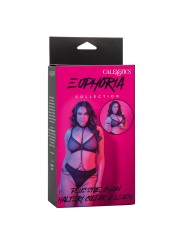 CALEXOTICS EUPHORIA COLLAR HALTER Y CORREA CON CADENA TALLA PLUS