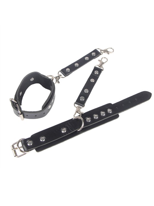 SUBBLIME 953690 ESPOSAS CON CINTURON BONDAGE NEGRO TALLA UNICA